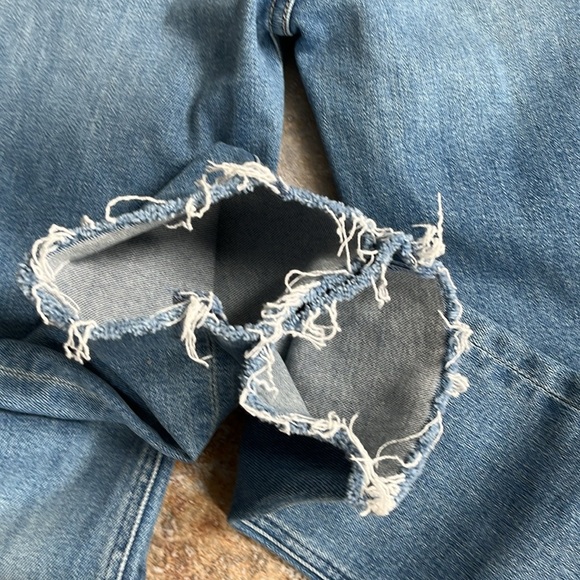 MOTHER The Mid Rise Dazzler Ankle Fray Size 28 NWT - Picture 15 of 15